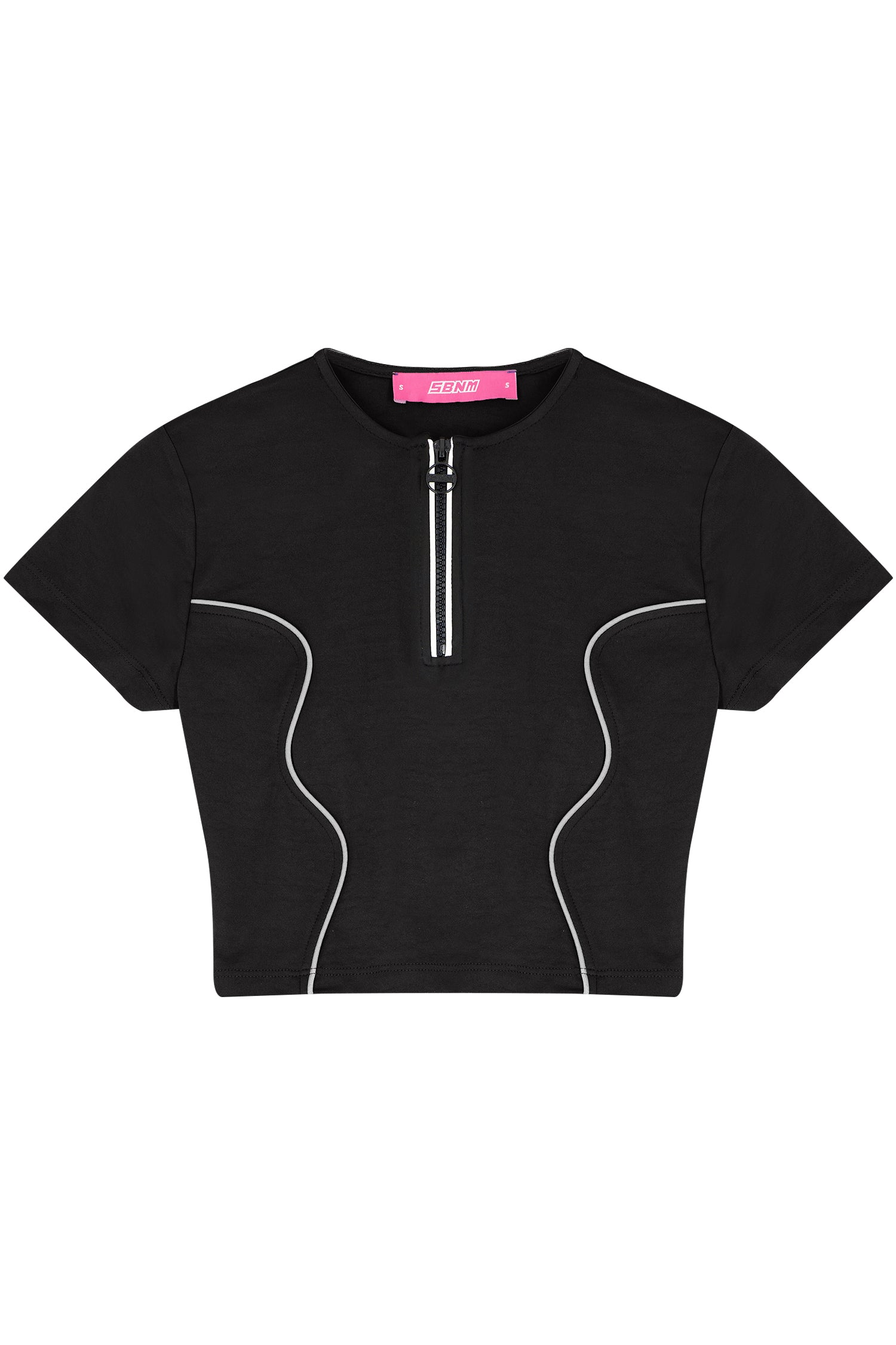 SBNM-Get Better Crop Top Black-Top-8-Milagron.com