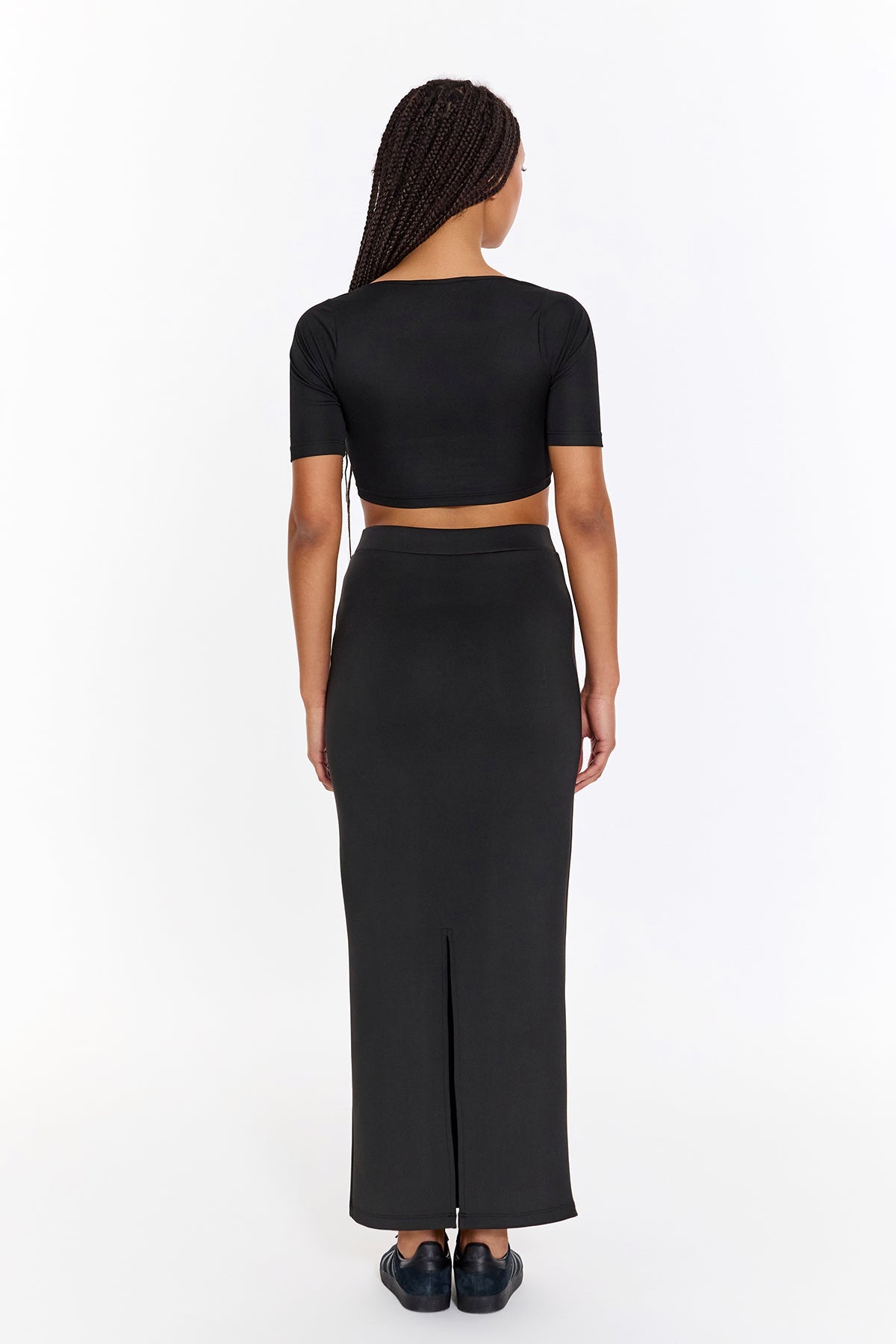 SBNM-Gypsy Black Long Skirt-Etek-4-Milagron.com