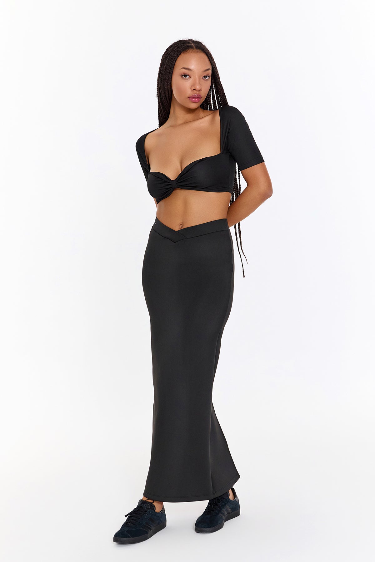 SBNM-Gypsy Black Long Skirt-Etek-8-Milagron.com