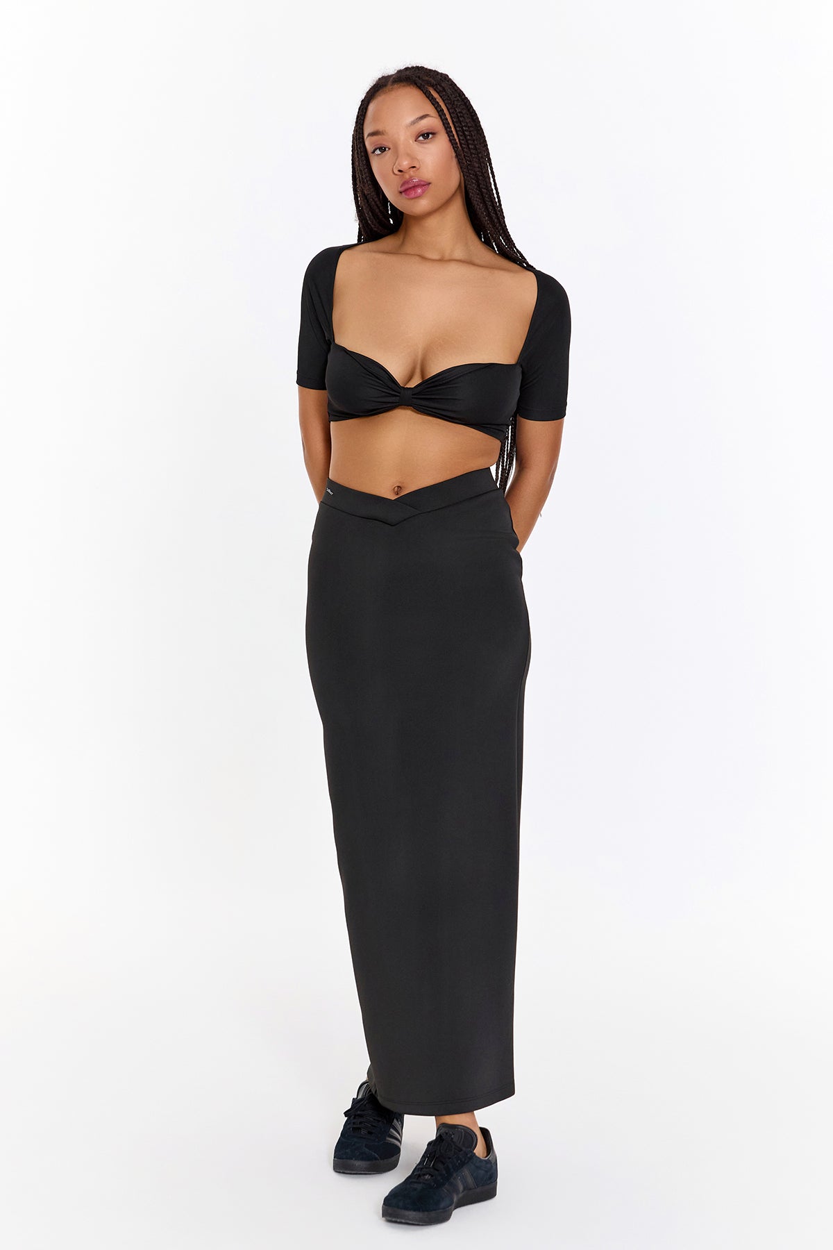 SBNM-Gypsy Black Long Skirt-Etek-9-Milagron.com