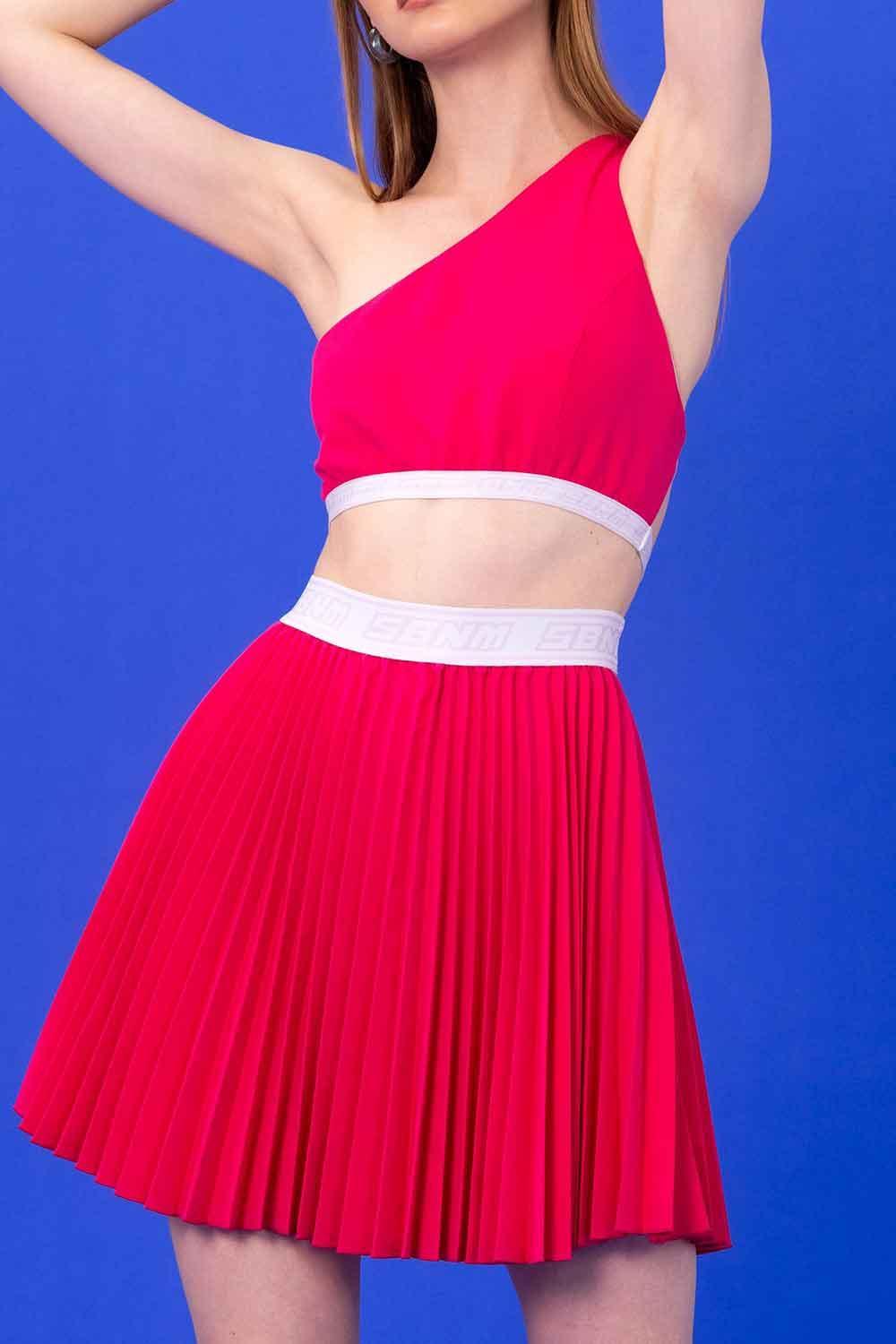 SBNM-Happy Hour Fuchsia Crop Top-Top-2-Milagron.com