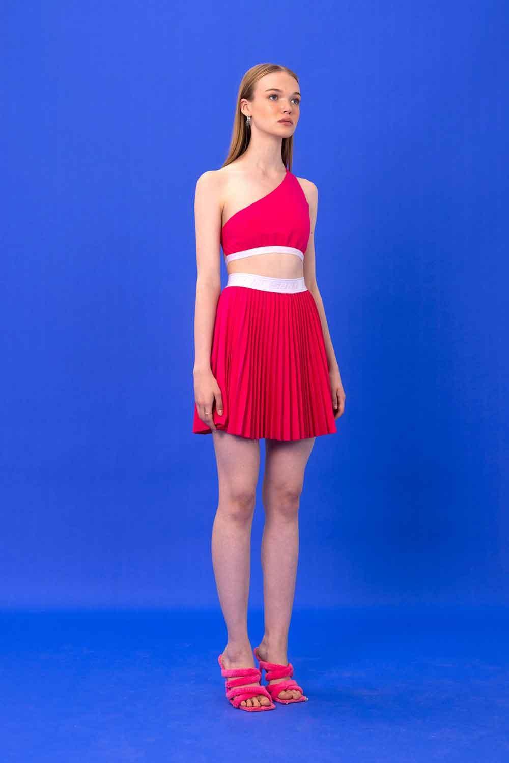 SBNM-Happy Hour Fuchsia Skirt-Etek-3-Milagron.com