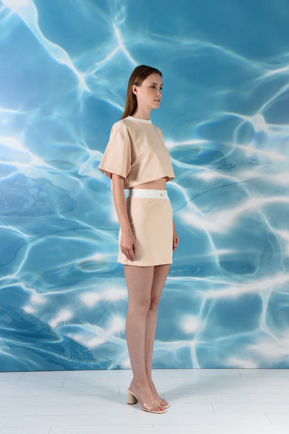 SBNM-La Dolce Vita Skirt Beige-Etek-5-Milagron.com