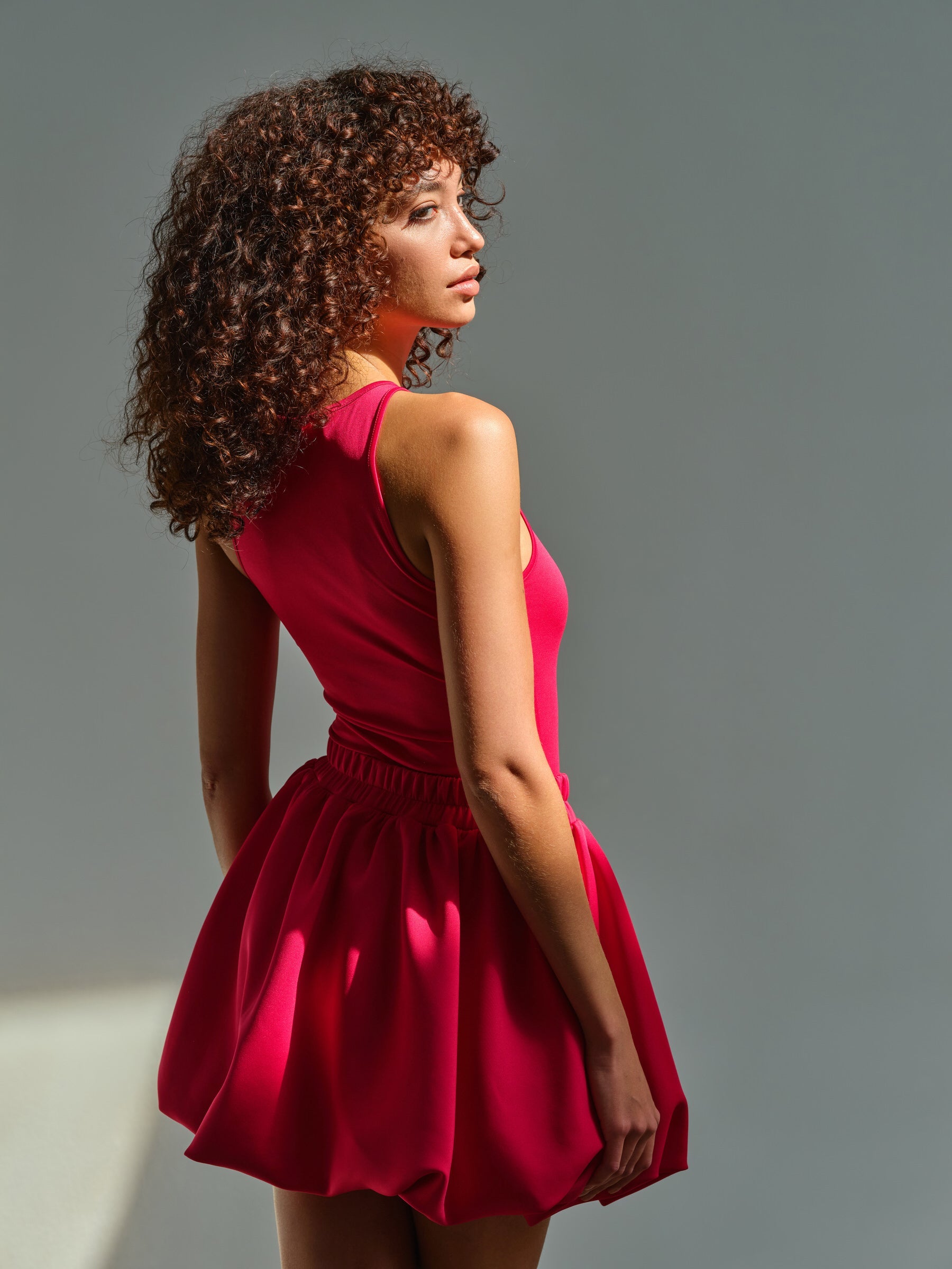 SBNM-Pink High Neck Tanktop-Top-6-Milagron.com