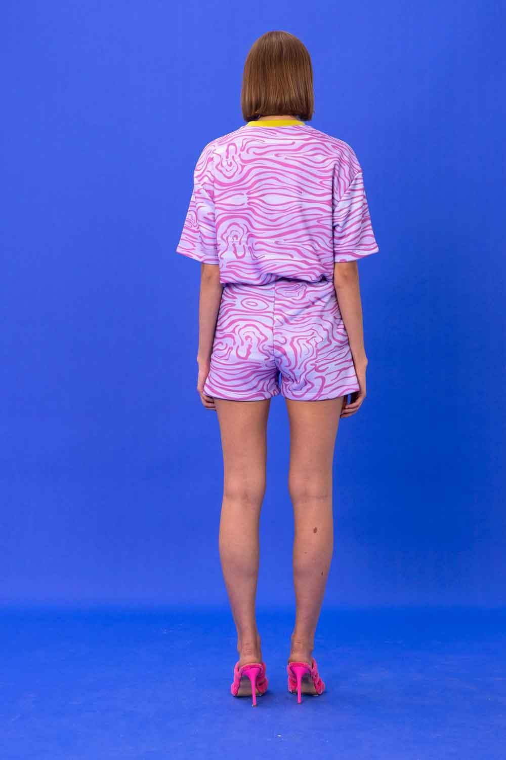 SBNM-Seasta Pink Cotton Blend Short-Şort-4-Milagron.com