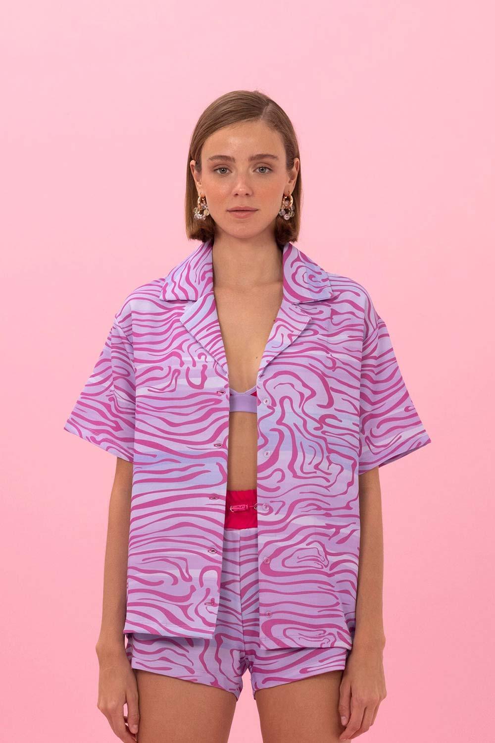 SBNM-Seasta Pink Shirt-Gömlek-1-Milagron.com