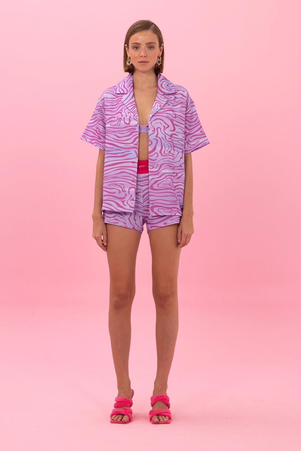 SBNM-Seasta Pink Short-Şort-1-Milagron.com