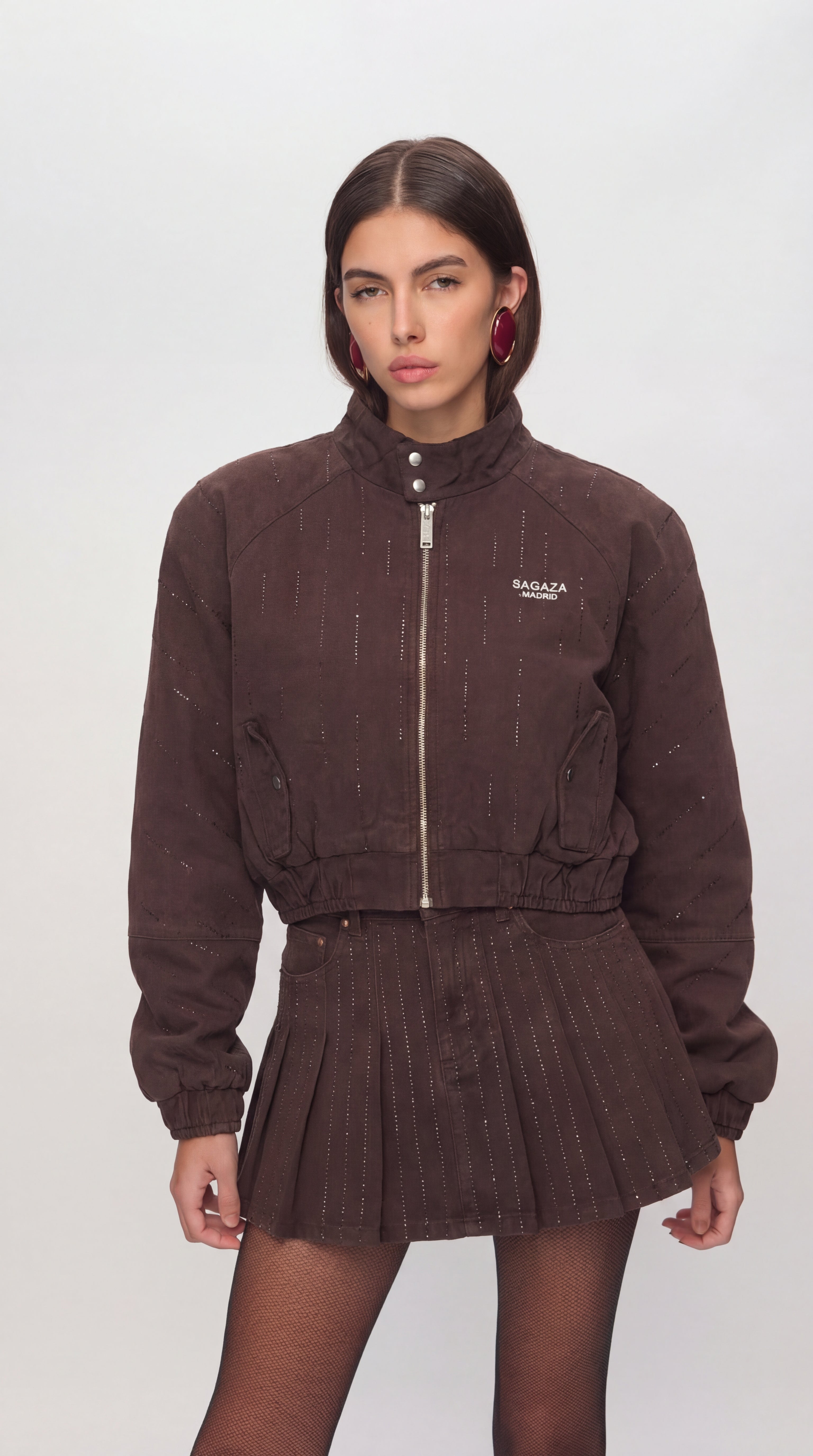 La Boca De Dragon Cyristal-Detailed Jacket