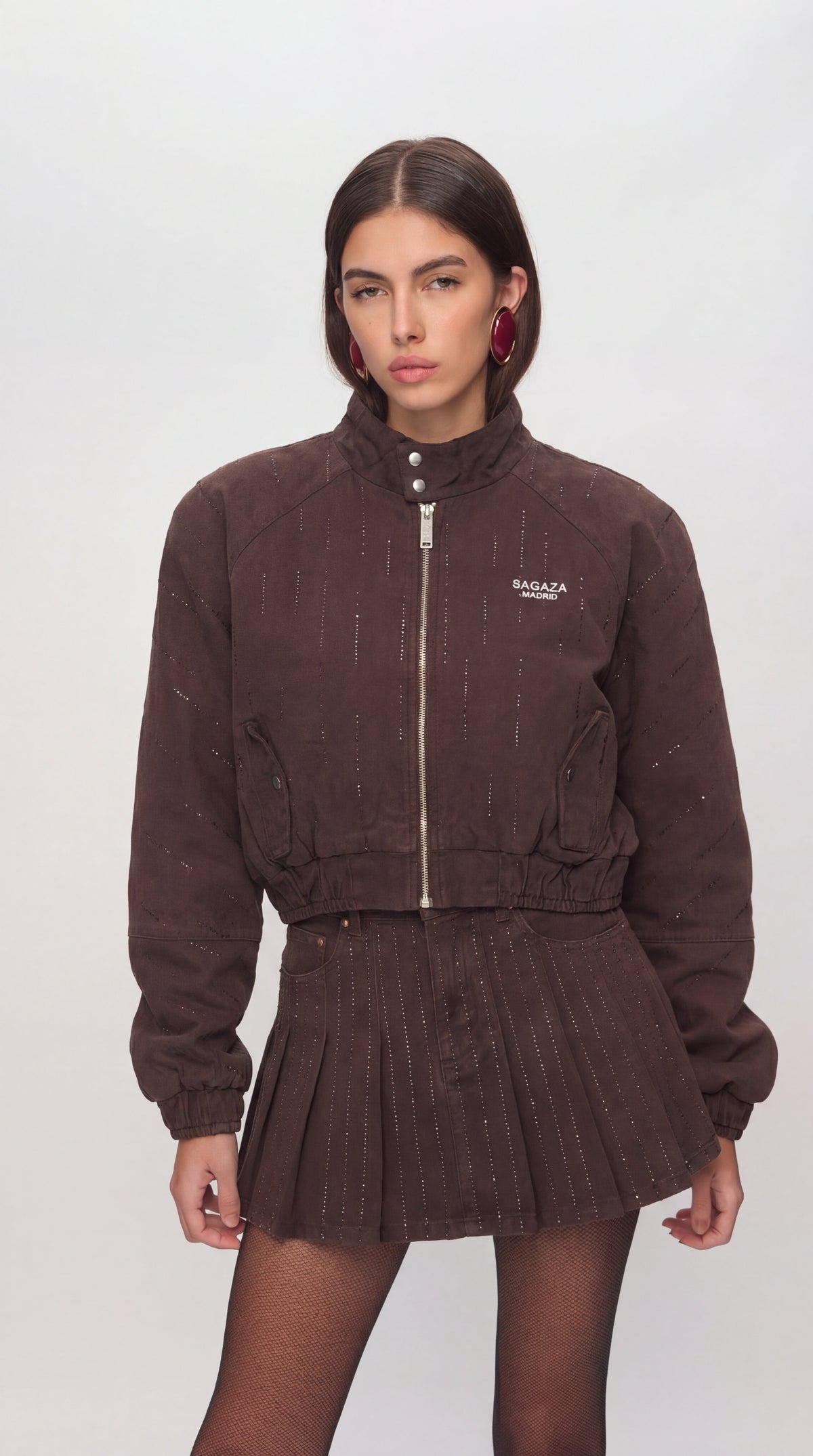 La Boca De Dragon Cyristal-Detailed Jacket