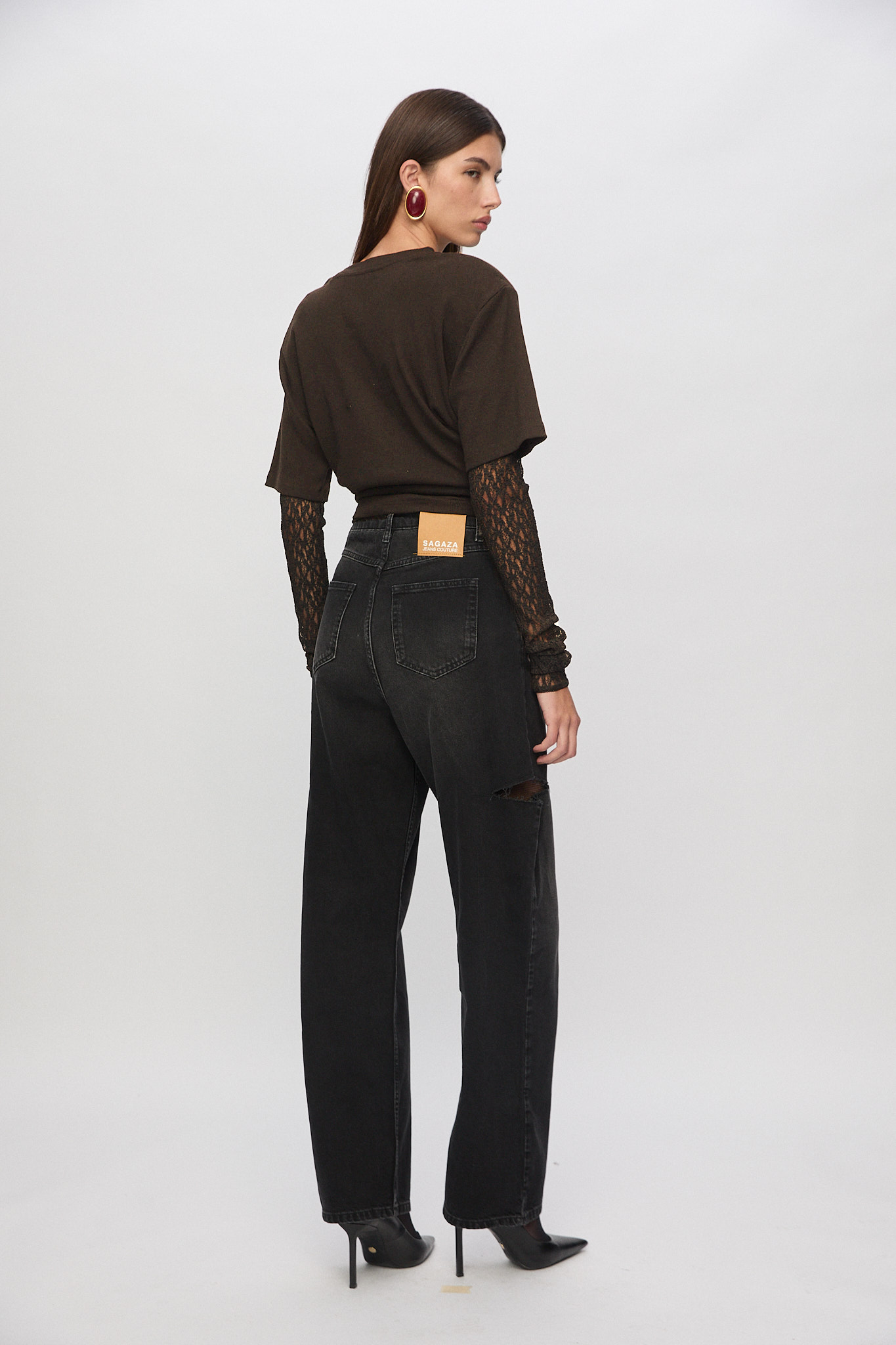 Marilyn T-Shirt In Dark Brown