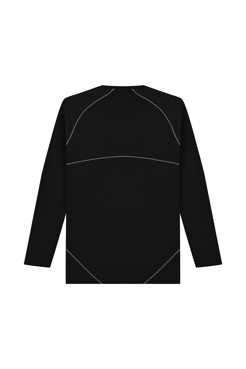 Saint Alen-Darkness Long Sleeve Fitness Top Gray-T-Shirts-2-Milagron.com