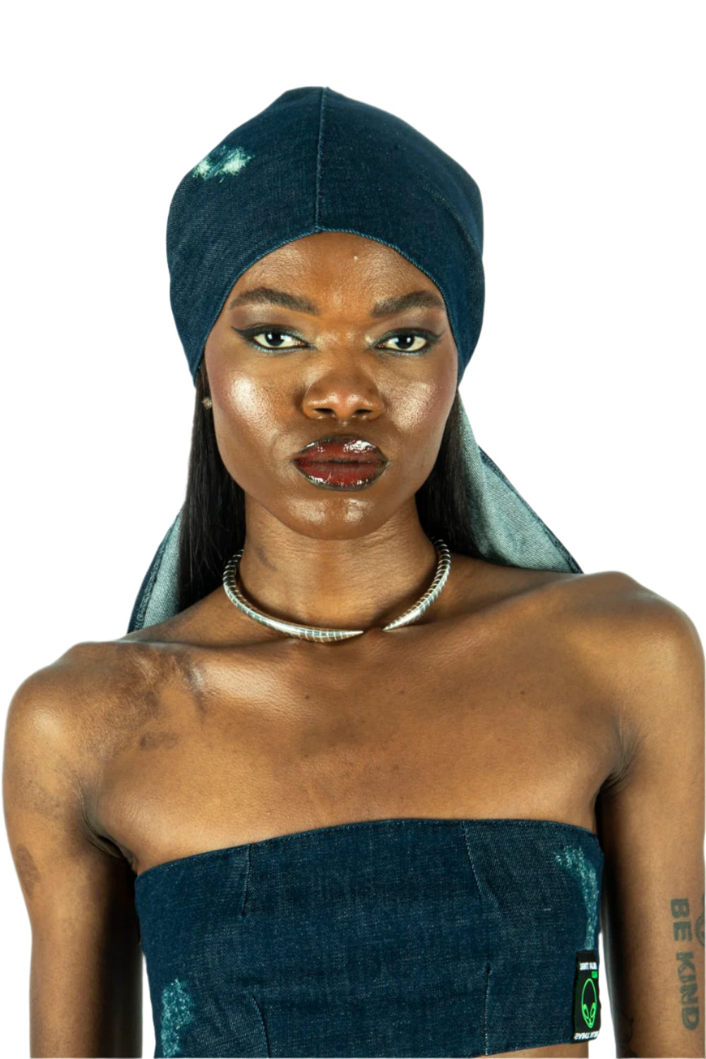 Saint Alen-Haze Denim Bandana-Bere-1-Milagron.com