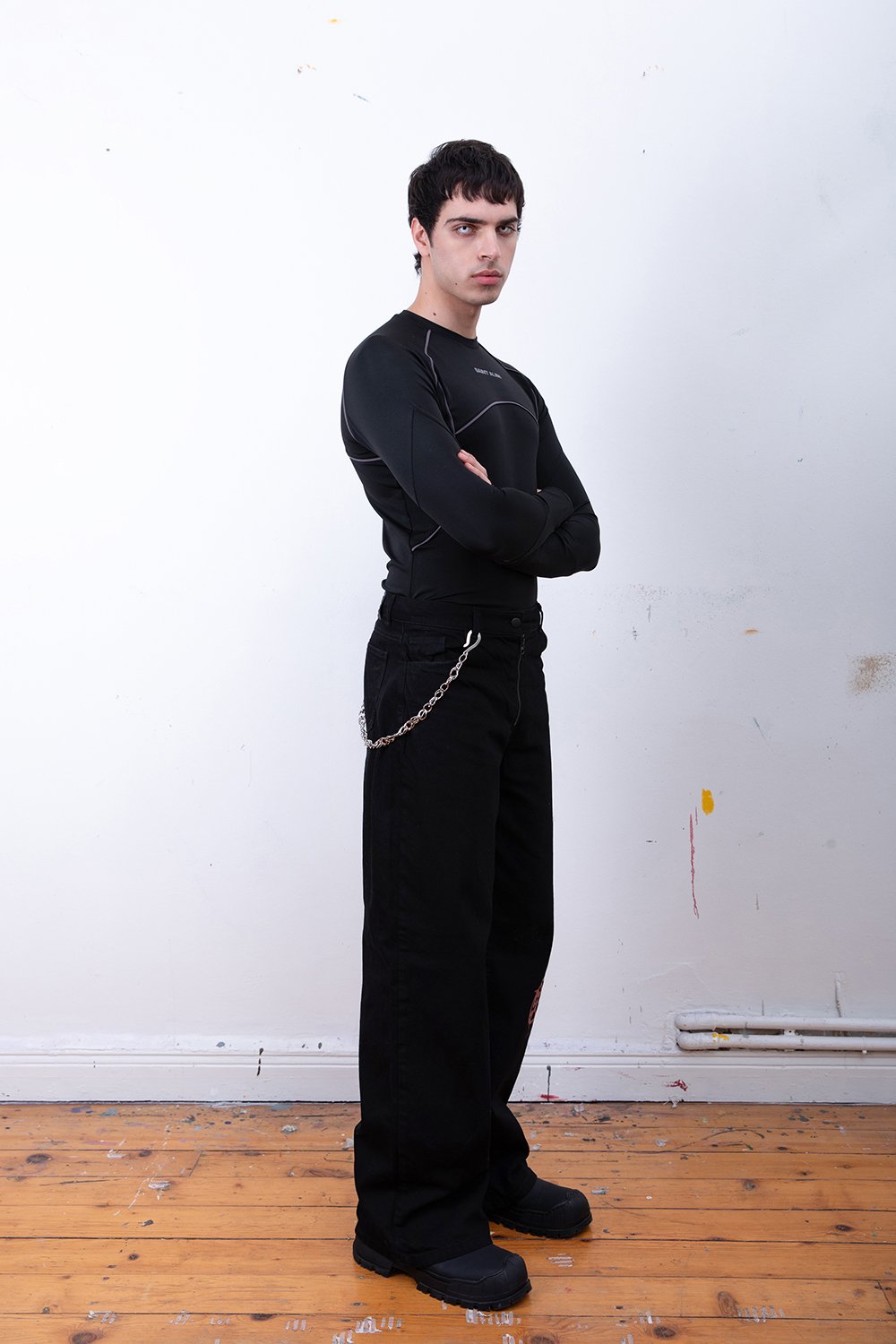 Saint Alen-Legend Black Denim Pant-Pantolon-6-Milagron.com