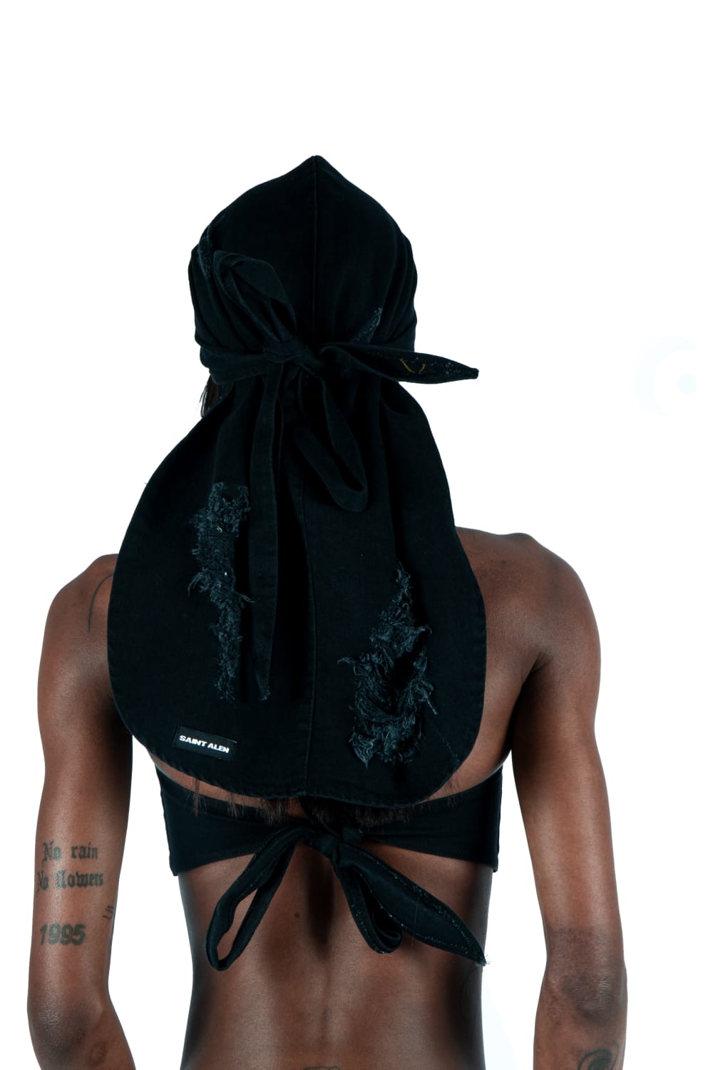 Saint Alen-Rebel Black Denim Top-Top-4-Milagron.com