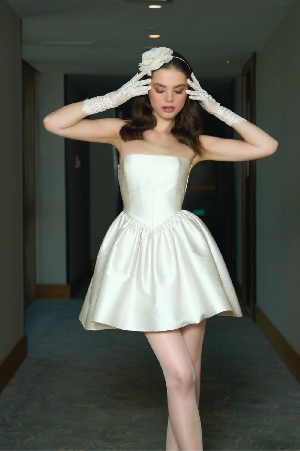 Saléa-Amélie İn Crème Princesse-Elbise-1-Milagron.com