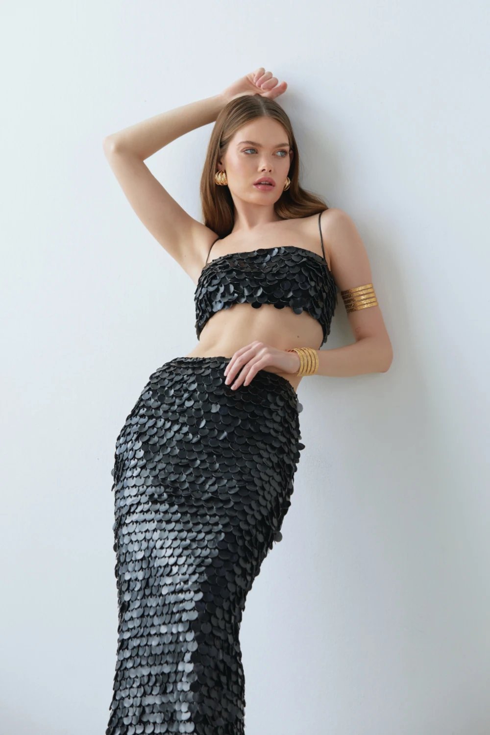 Saléa-Noir Charisma Leather In Midi-Etek-2-Milagron.com