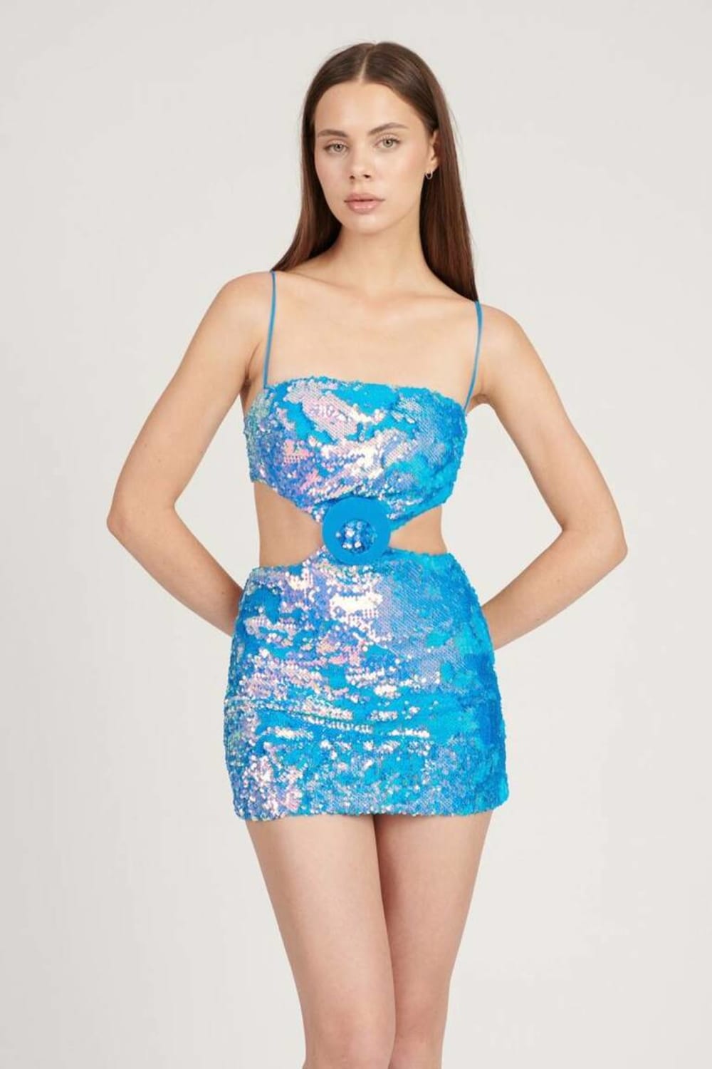 Saléa-Story Night Dress With Back Detail-Elbise-3-Milagron.com