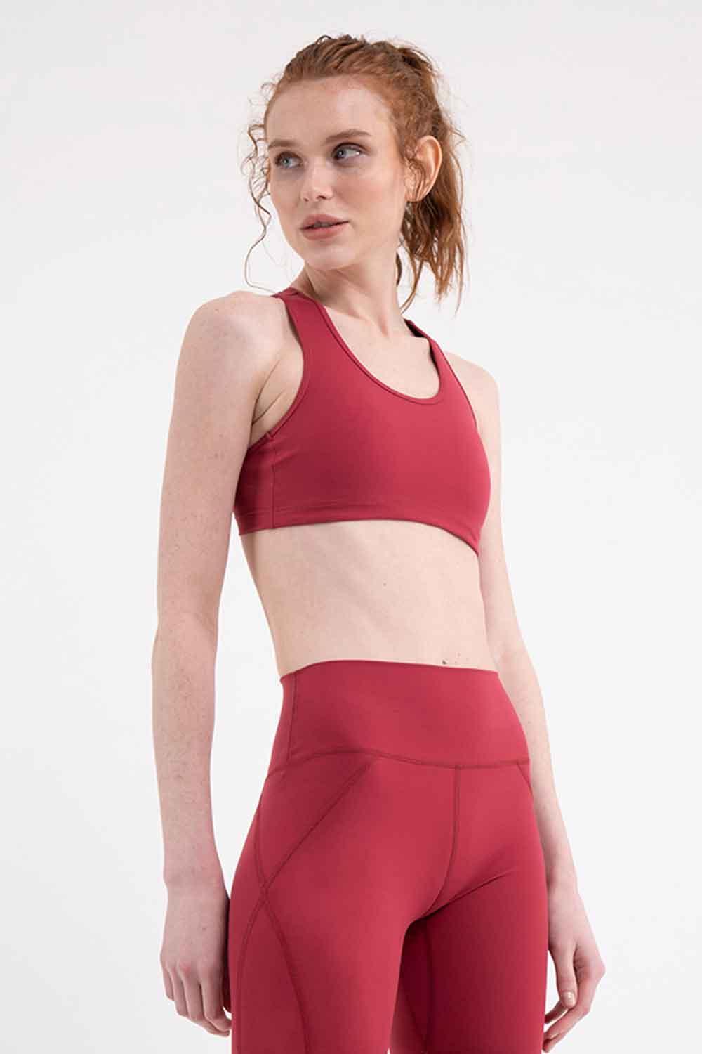 Saude-Balbina Kırmızı-Spor Sütyeni-1-Milagron.com