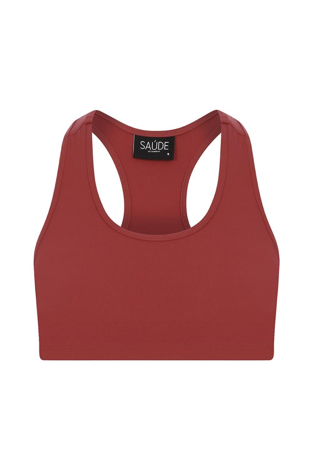 Saude-Balbina Kırmızı-Spor Sütyeni-2-Milagron.com