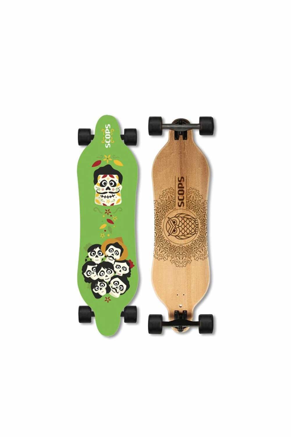 Scops-Longboard Kaykay SKULL - LS304-Kaykay-1-Milagron.com