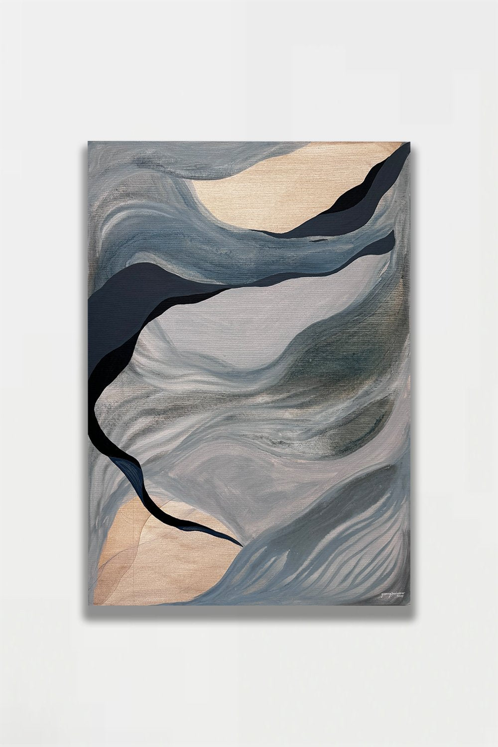 Season Sense-Flow Within Untitled #4 El Yapımı Kanvas Tablo-Tablo-1-Milagron.com