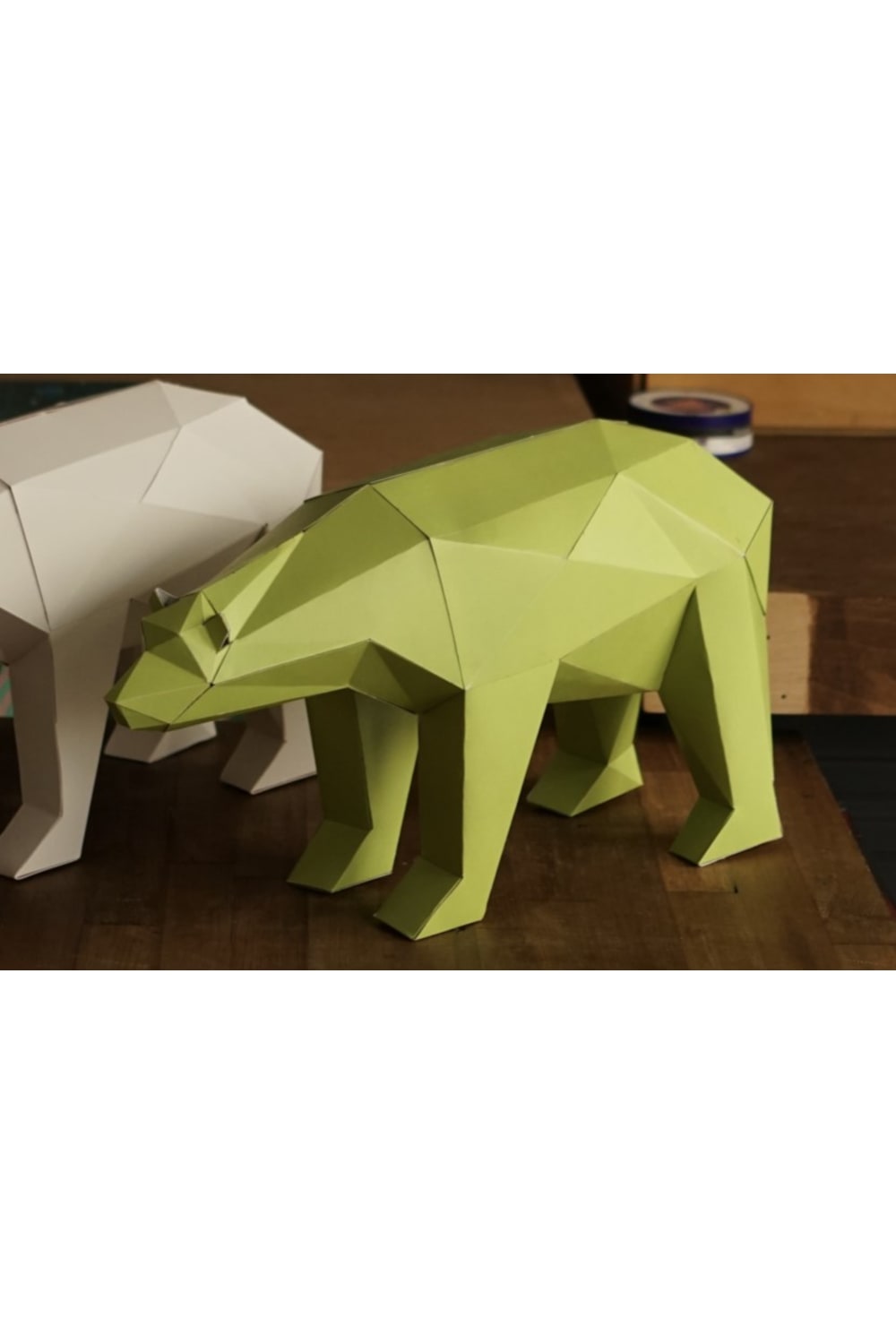 Seb Studio-Seb_PolarBear lime Kendin Yap Heykel Kiti-Heykel-3-Milagron.com