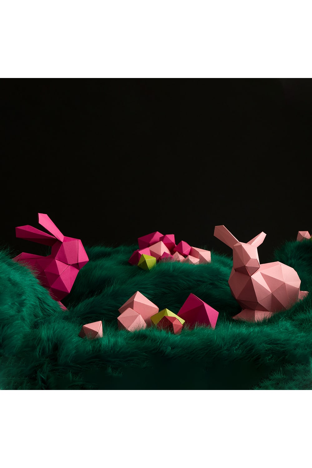 Seb Studio-Seb_Rabbit fuşya Kendin Yap Heykel Kiti-Heykel-1-Milagron.com