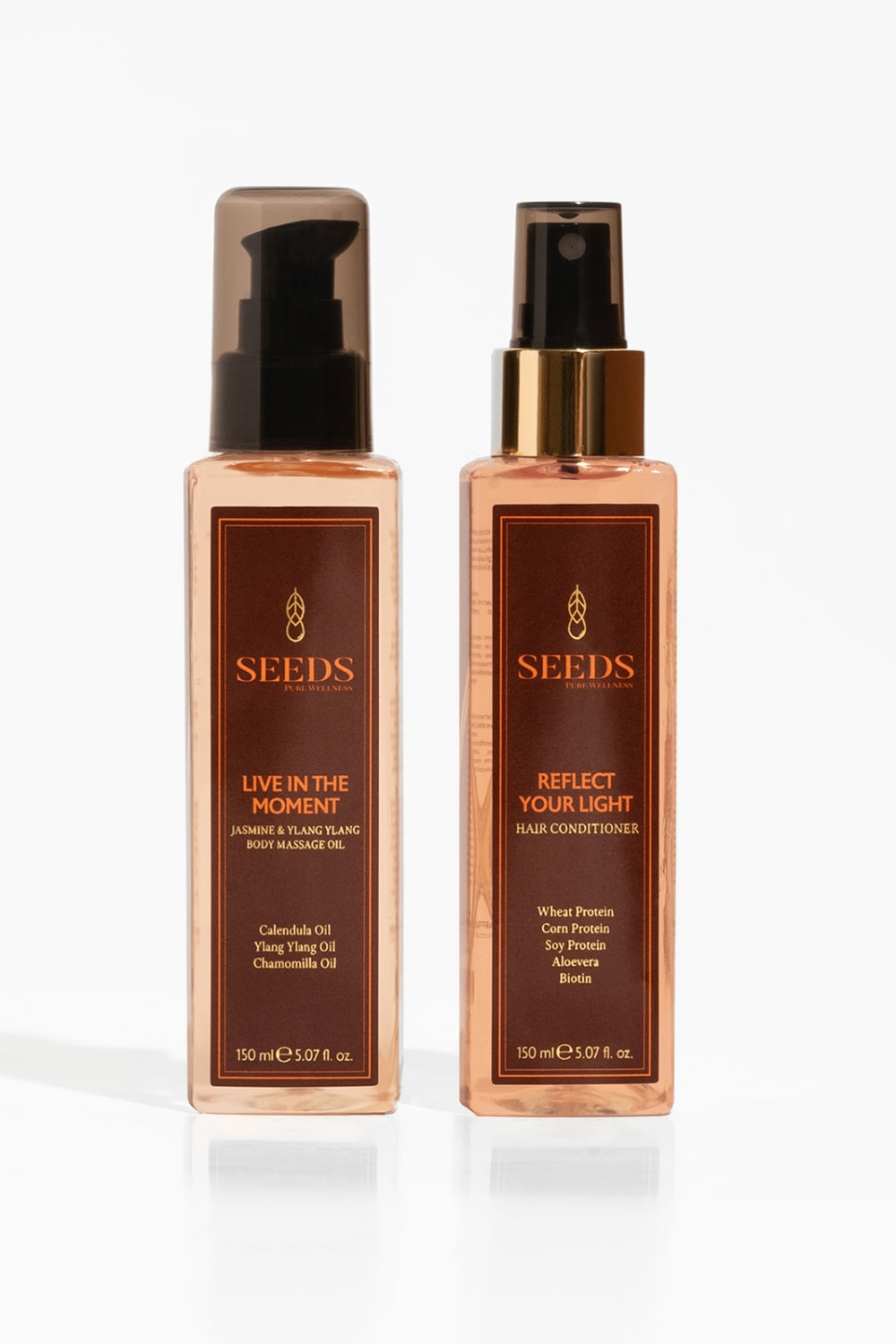 Seeds-Banyo Sonrası Bakım Seti- Kolay Tarama Saç Bakım Spreyi & Doğal Vücut Masaj Yağı-Saç Bakım Kremi-1-Milagron.com