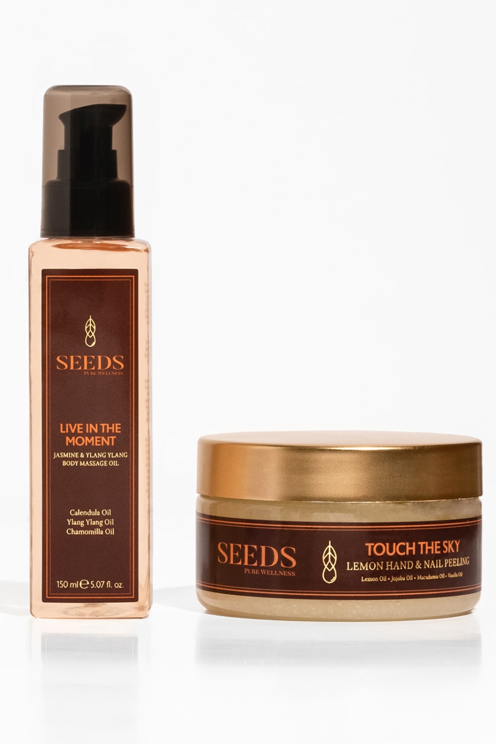 Seeds-Vücut & El Bakım Seti- Aromaterapi Masaj Yağı & Kolay Manikür El Tırnak Peelingi-Peeling-1-Milagron.com