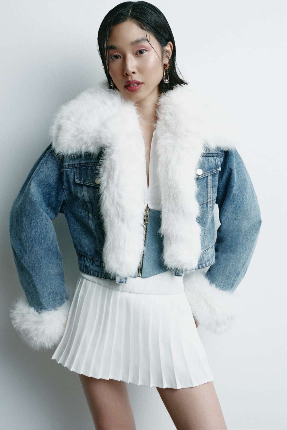 Seize The Day-Gina Denim Kürk Ceket-Ceket-2-Milagron.com