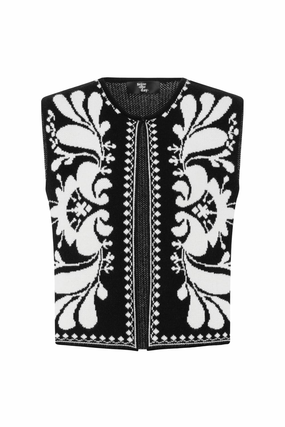 Seize The Day-Isla Etnik Tri̇ko Yelek-Yelek-1-Milagron.com