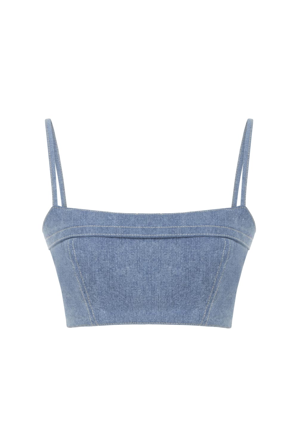 Seize The Day-Raw Deni̇m Bralette-Top-3-Milagron.com