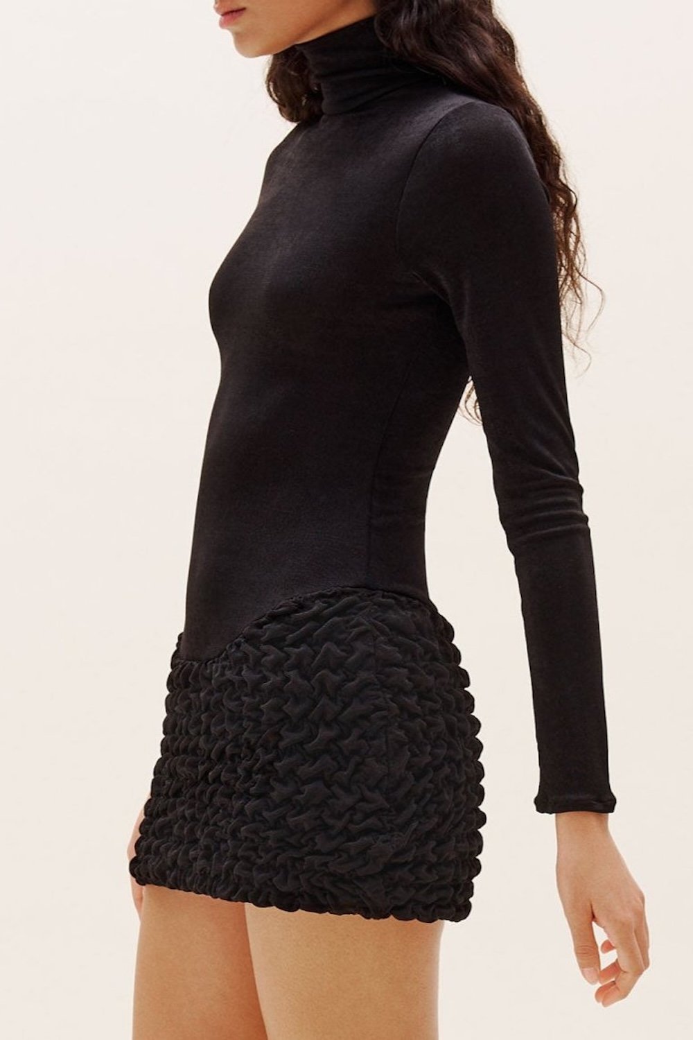 Selia Richwood-Black Poncik Mini Dress-Elbise-6-Milagron.com