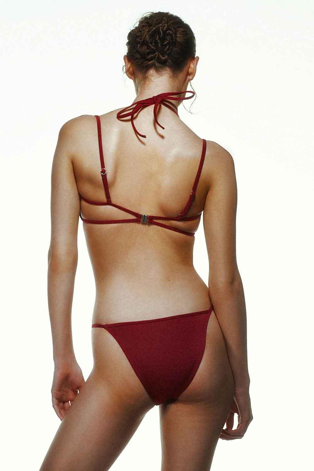 Selia Richwood-İADE ORANI - Dona Maroon Bikini-Bikini & Mayo-5-Milagron.com