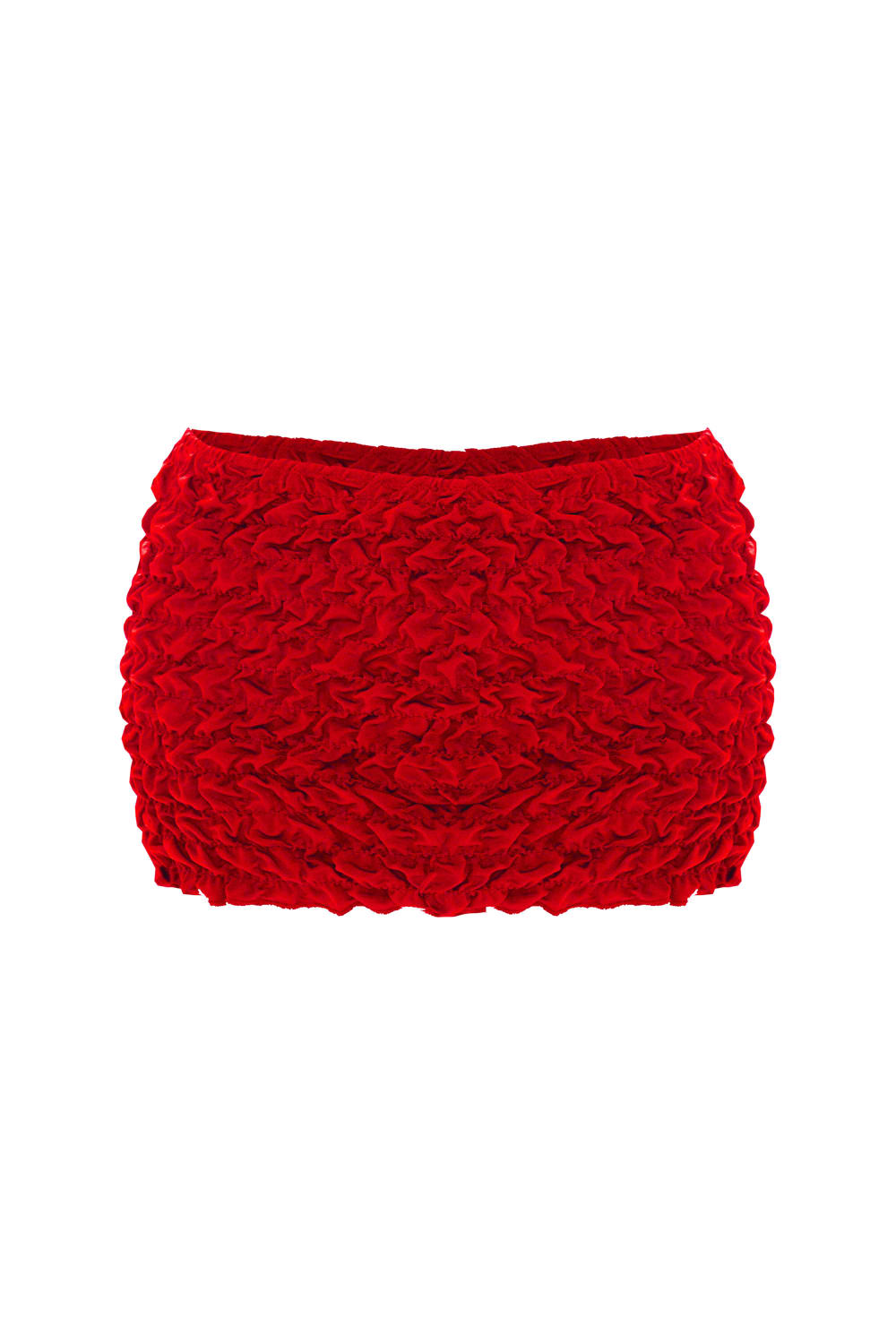 Selia Richwood-Lia Red Mini Beach Skirt-Etek-5-Milagron.com