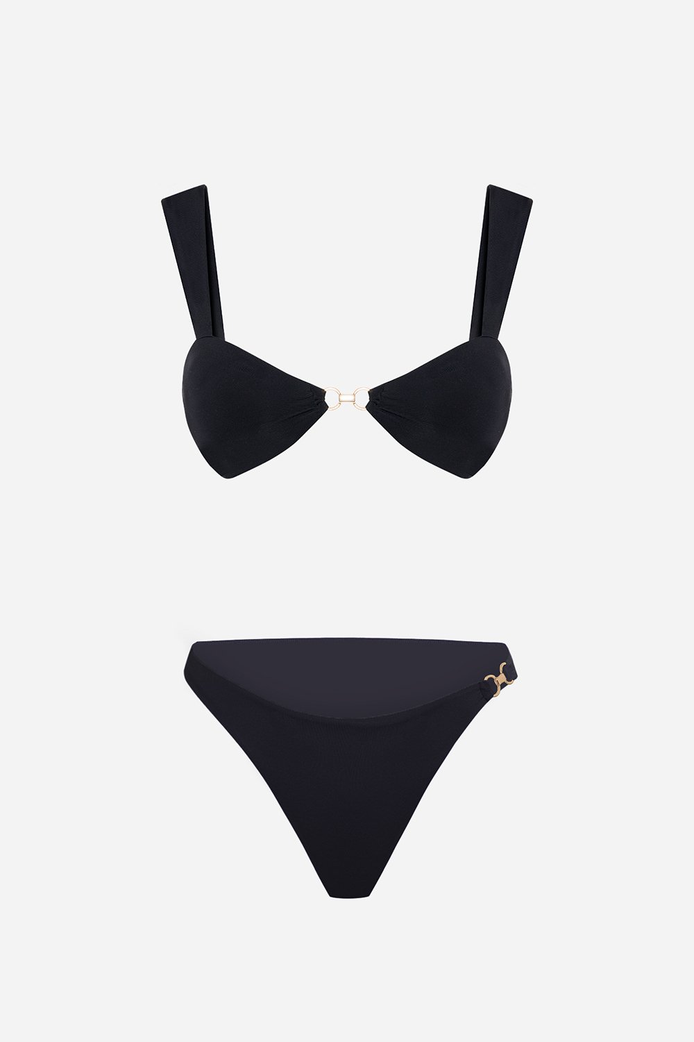 Sellie-Dusk Nero Halka Detaylı Bikini Üstü-Bikini & Mayo-2-Milagron.com