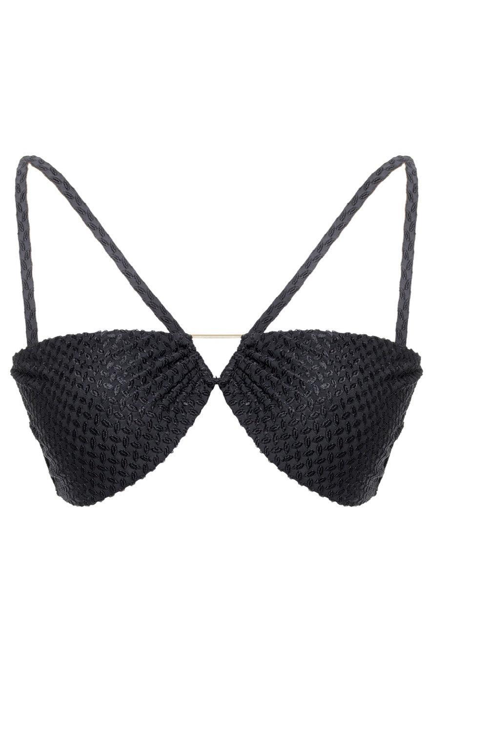 Sellie-Harmony Siyah Bikini Üstü-Bikini & Mayo-1-Milagron.com