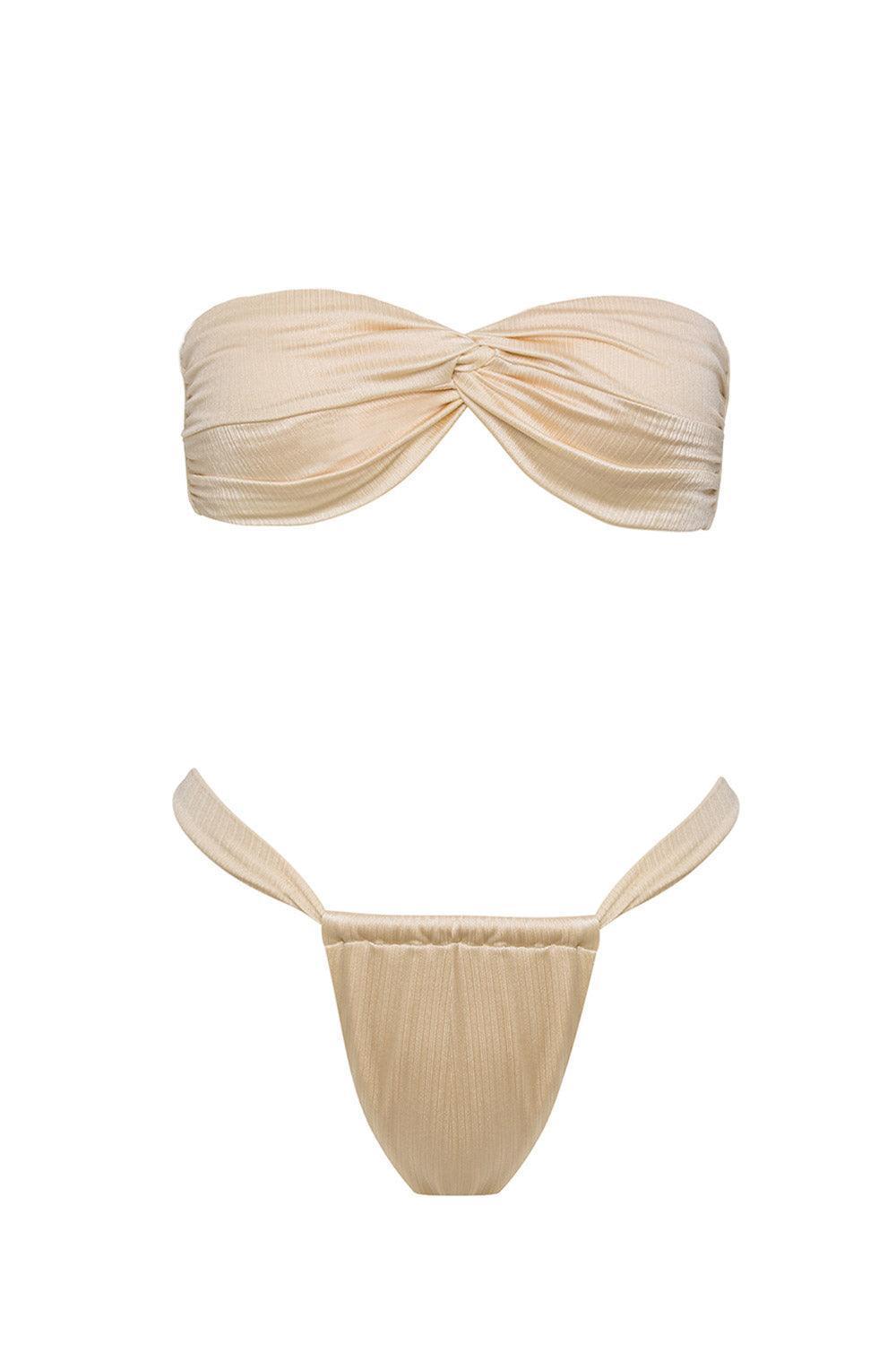 Sellie-Nacre Bandeu Bikini Üstü-Bikini & Mayo-1-Milagron.com