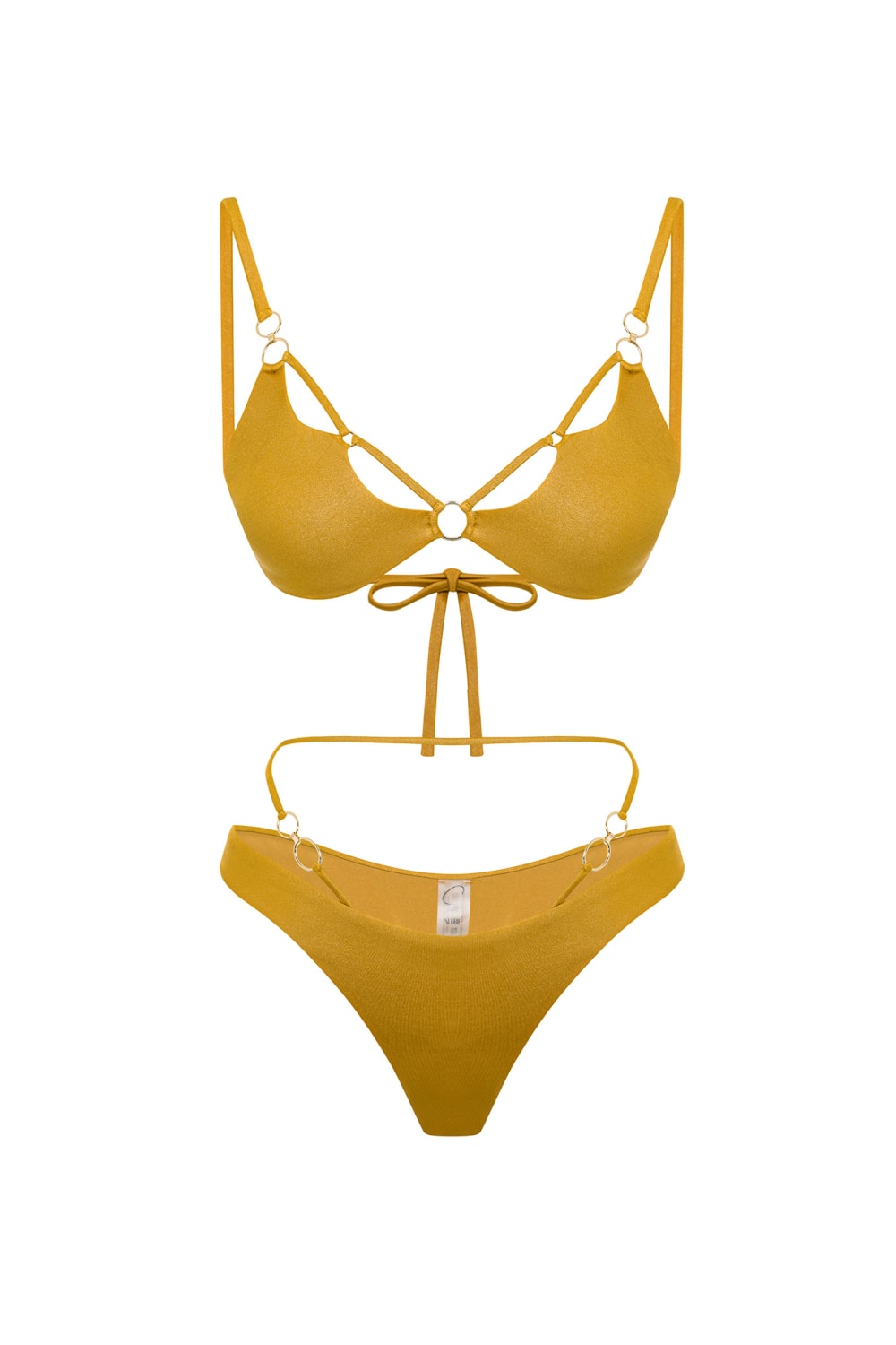 Sellie-Sunset Siren Honey Gold Bikini Üstü-Bikini & Mayo-3-Milagron.com