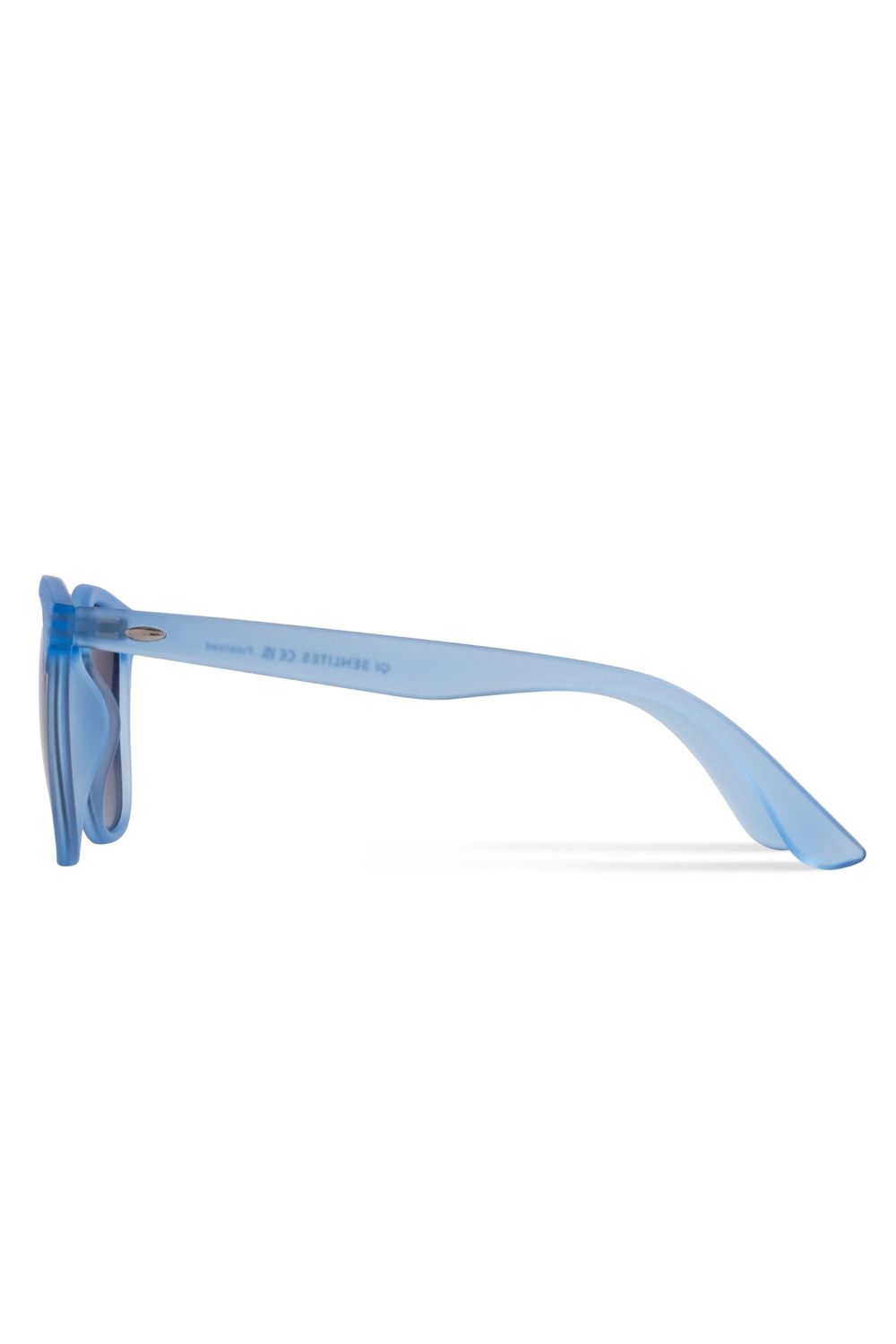 Senlites-Juvela Ceruleo Unisex Mat Şeffaf Mavi Polarize Kare Güneş Gözlüğü-Güneş Gözlüğü-2-Milagron.com