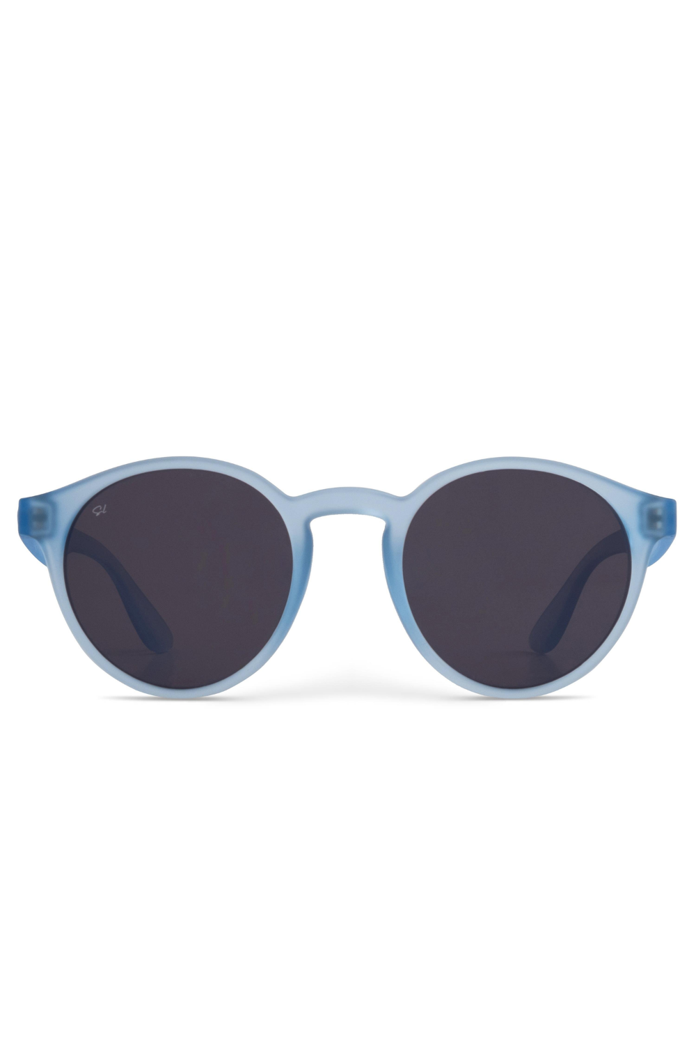 Senlites-Ragna Ceruleo Unisex Şeffaf Mavi Polarize Oval Güneş Gözlüğü-Güneş Gözlüğü-1-Milagron.com