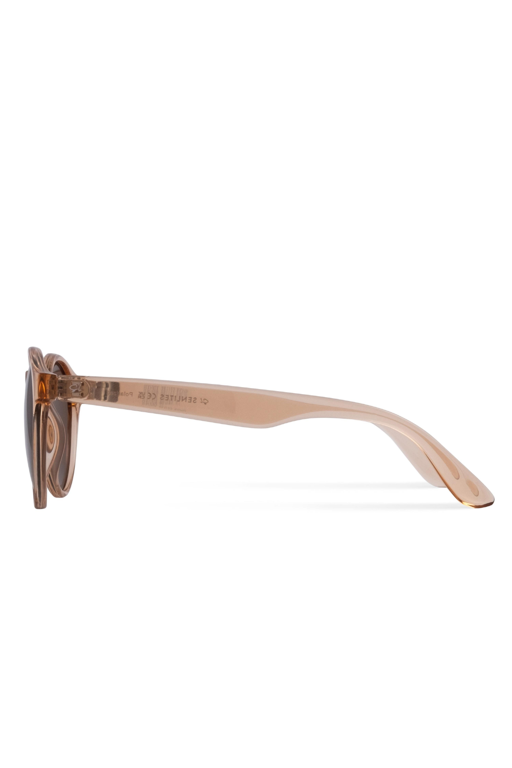 Senlites-Ragna Ecru Unisex Şeffaf Kahverengi Polarize Oval Güneş Gözlüğü-Güneş Gözlüğü-3-Milagron.com