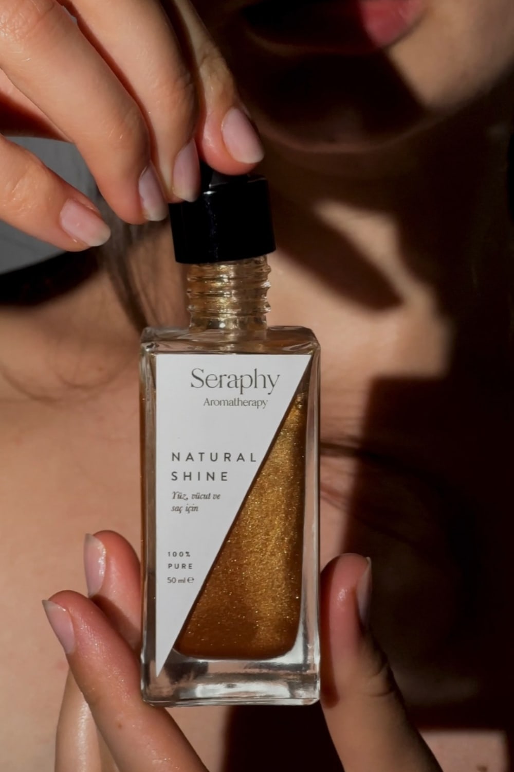 Seraphy Aromatherapy-Nemlendirici Etkili Çok Amaçlı Işıltılı Bronze (yüz Saç Ve Vücut Için ) - 50ml - % 100 Pure-Cilt Bakımı Yağları-1-Milagron.com