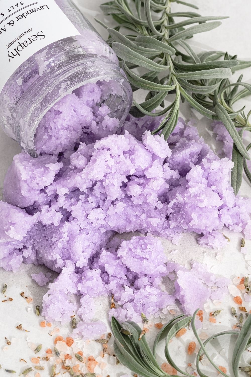 Seraphy Aromatherapy-Vücut Peeling Lavander & Amethyst - Nemlendirici - Batık - Çilek Bacak Onarıcı - 212ml - % 100 Pure-Peeling-2-Milagron.com