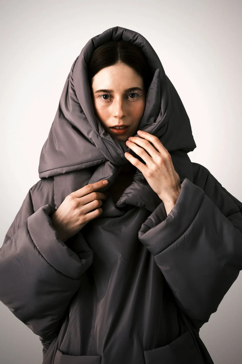 Serein Co-Müşerref Eşarp Gri-Saç Aksesuarı-1-Milagron.com