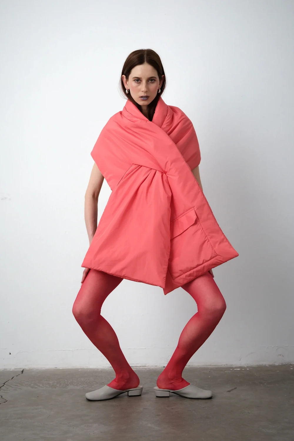 Serein Co-Pofur Atkı Pembe-Şal & Fular-1-Milagron.com