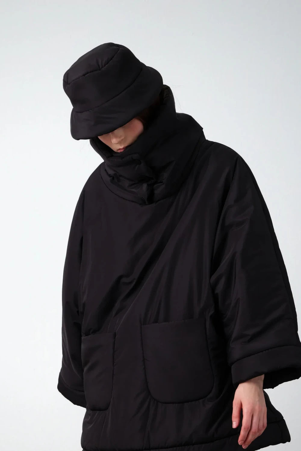 Serein Co-Pofur Şapka Siyah-Bucket Hat-2-Milagron.com