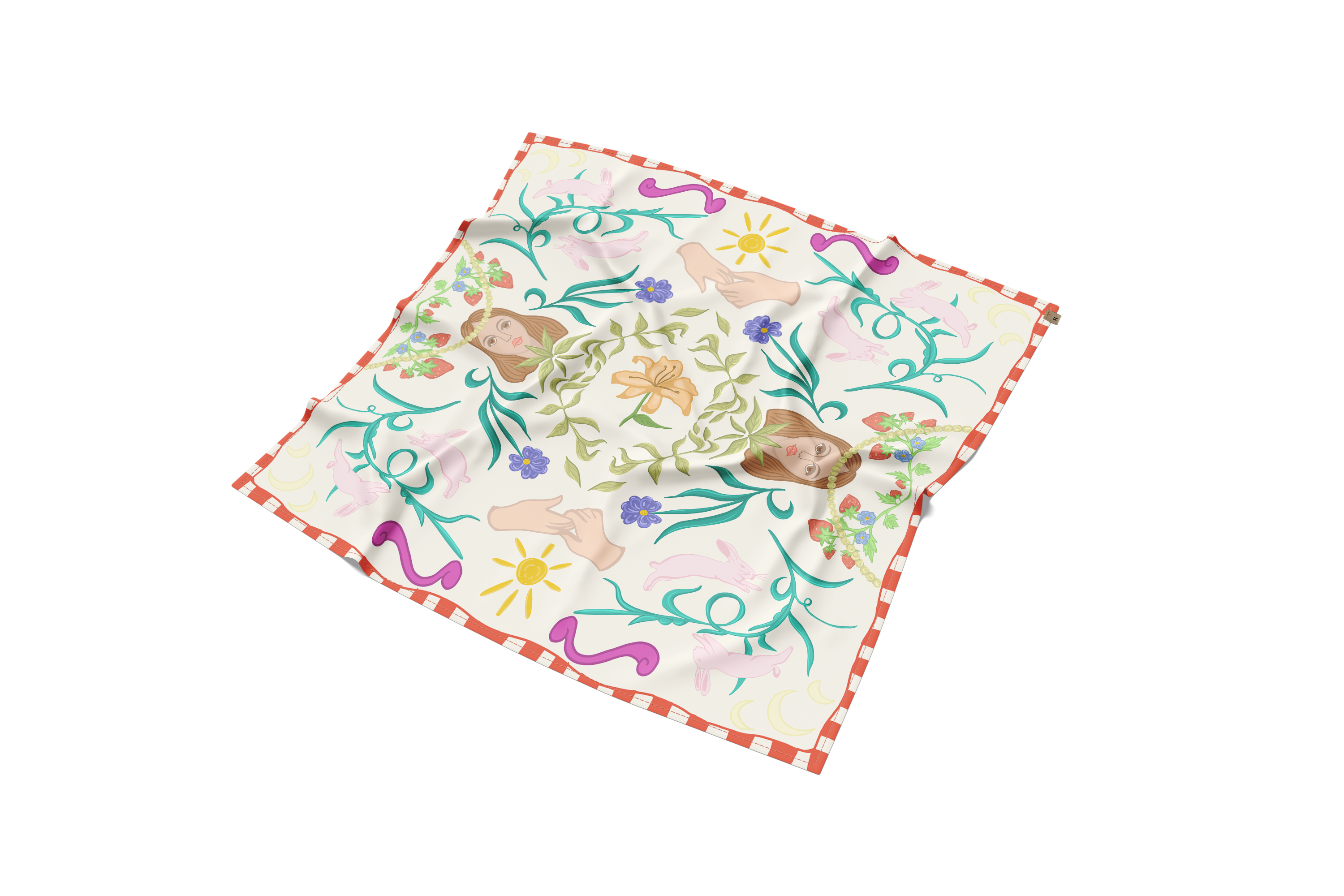 Serein Co-Strawberry Bandana-3-Milagron.com