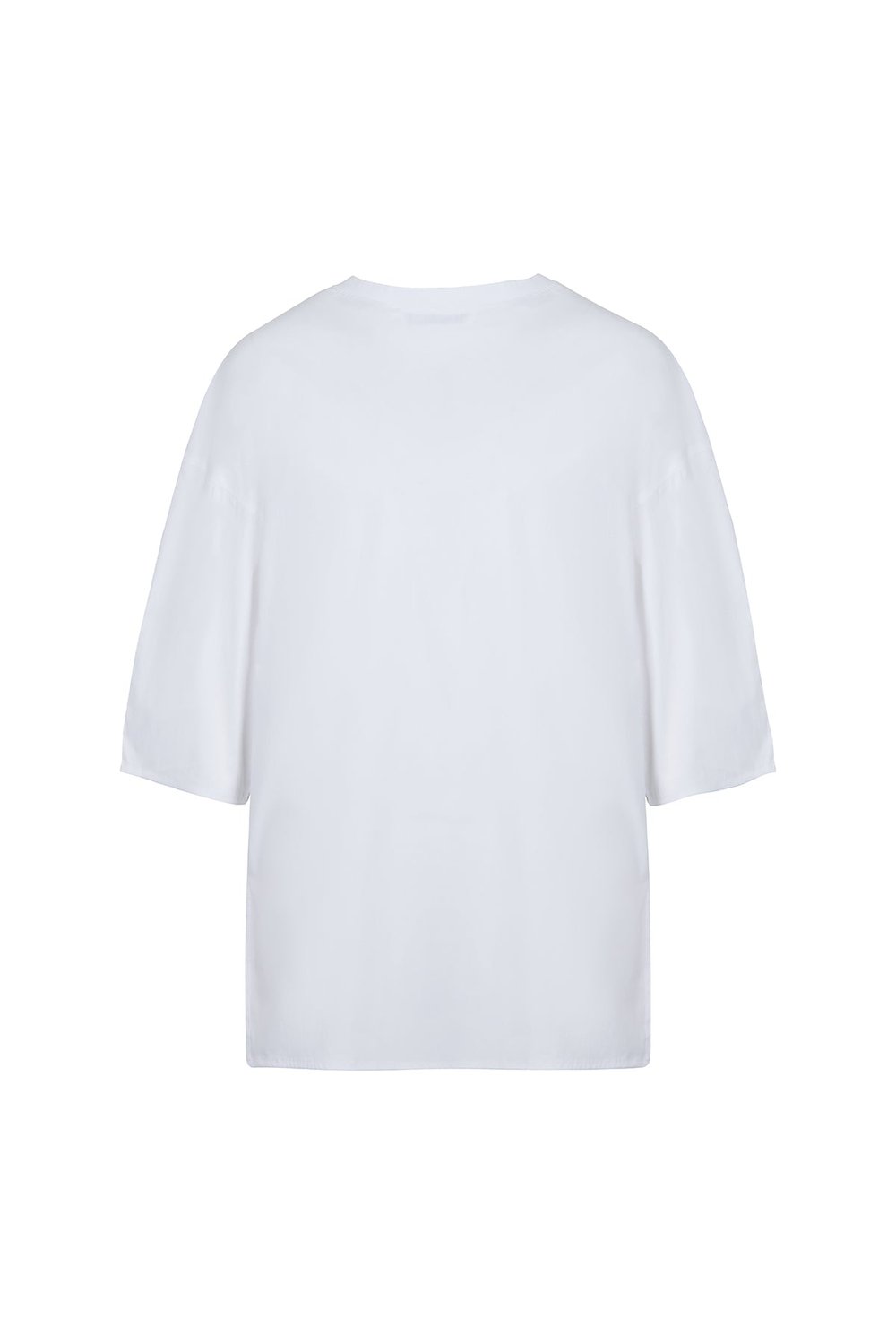 Sertaç Taşdelen-Beyaz %100 Pamuk Yuvarlak Yaka Oversized Erkek T-shirt Model T 01-T-Shirts-2-Milagron.com