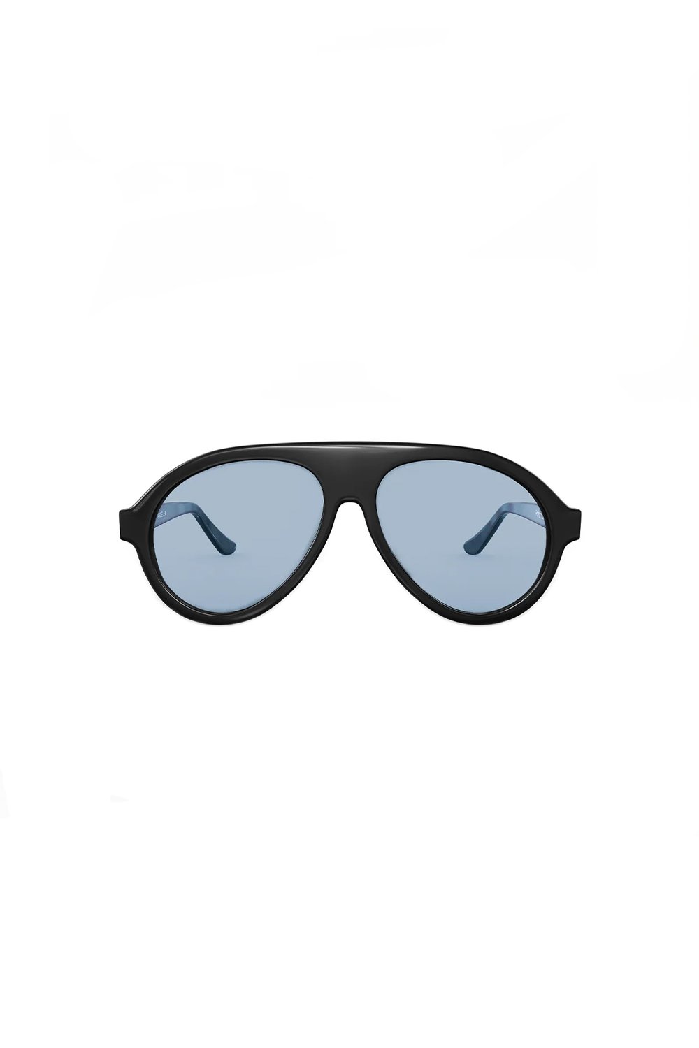 Sertaç Taşdelen-Mavi Camlı Siyah Çerçeveli Asetat Cr-39 Uv 400 Unisex Güneş Gözlüğü Model G 02-Güneş Gözlüğü-2-Milagron.com